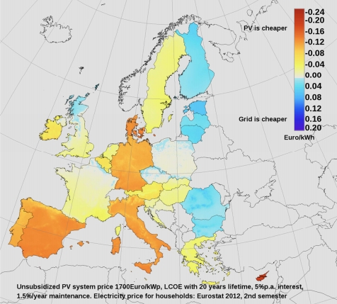 paises fotovoltaica más barata