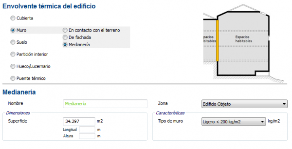 CE3X Medianería