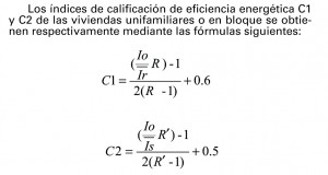 formula calificacion energetica