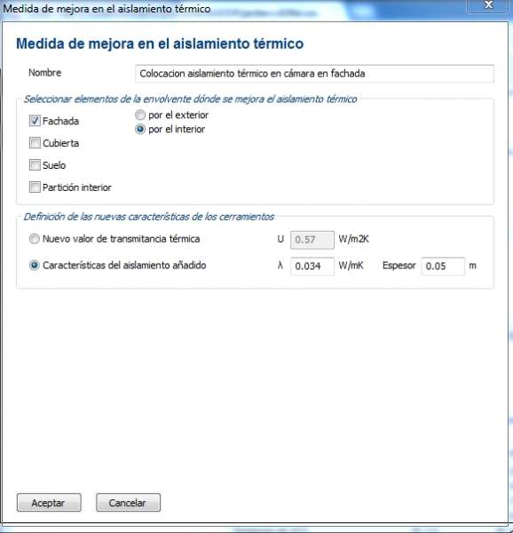aislamiento medida mejora fachada