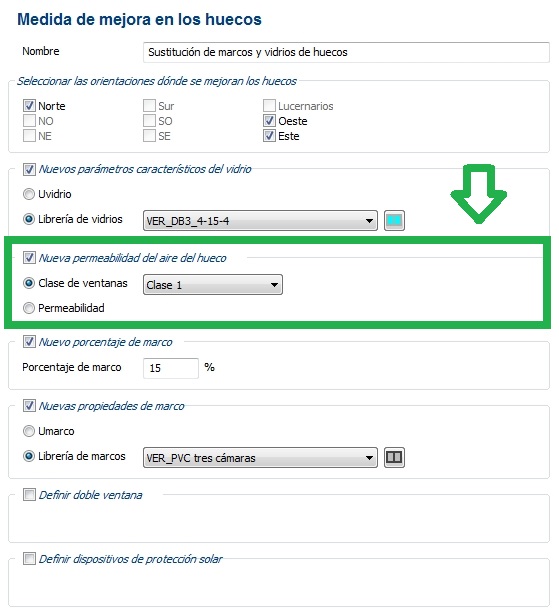 medida mejora permeabilidad aire certificacion