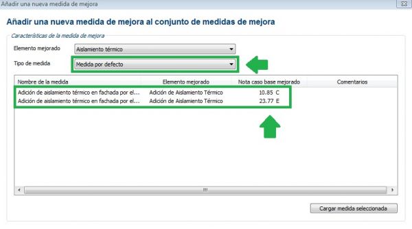 medida mejora por defecto CE3X