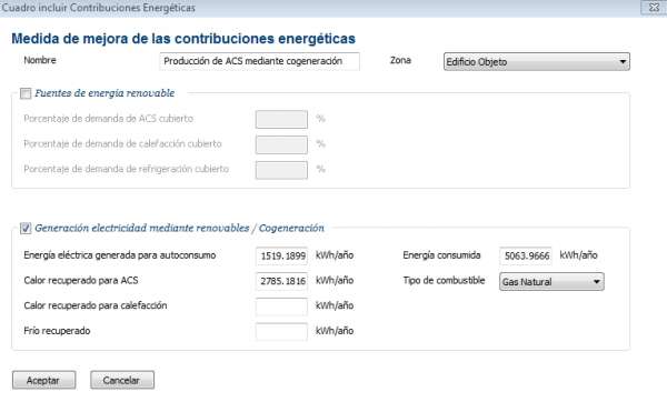 micro cogeneracion ce3x medida mejora defecto