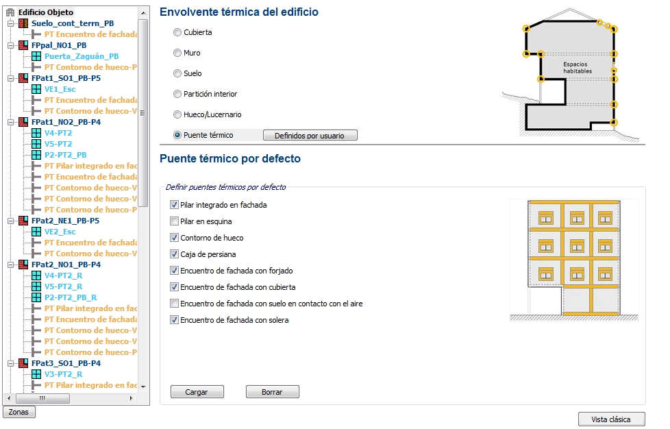 puentes térmicos envolvente edificio ce3x