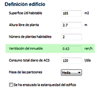 Cálculo de la ventilación en CE3X CALCULO DE VENTILACION