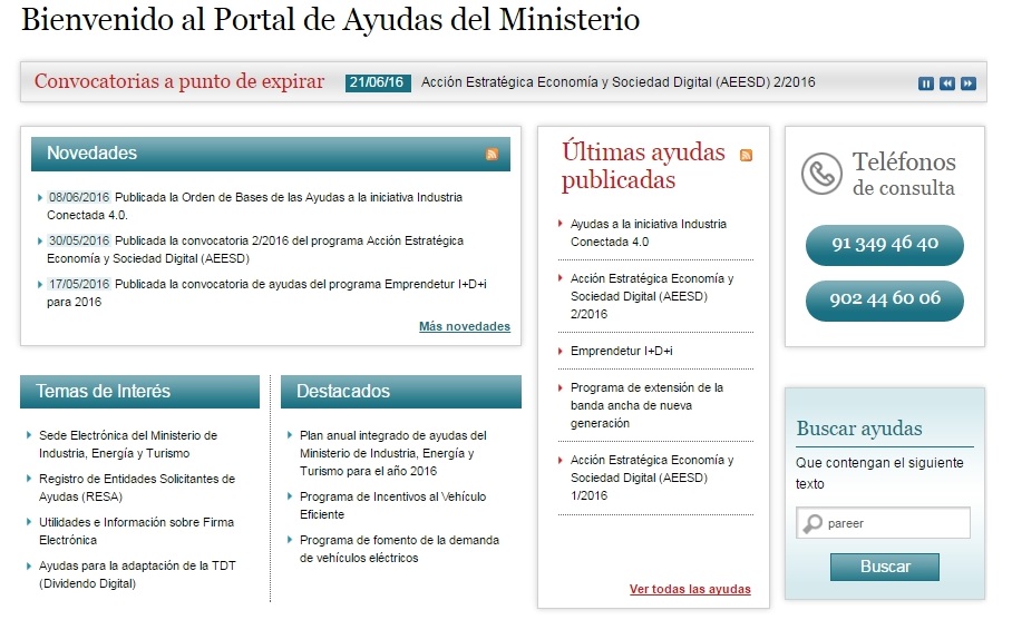 subvenciones portal ayudas eficiencia energetica energia