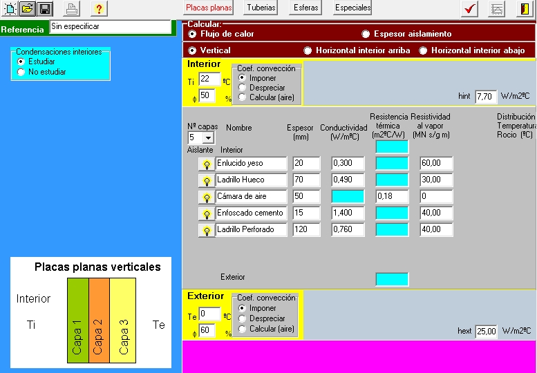 aislam calculo condensaciones interiores