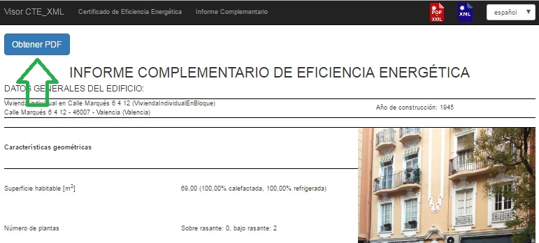 Visor CTE XML informe complementario generar PDF