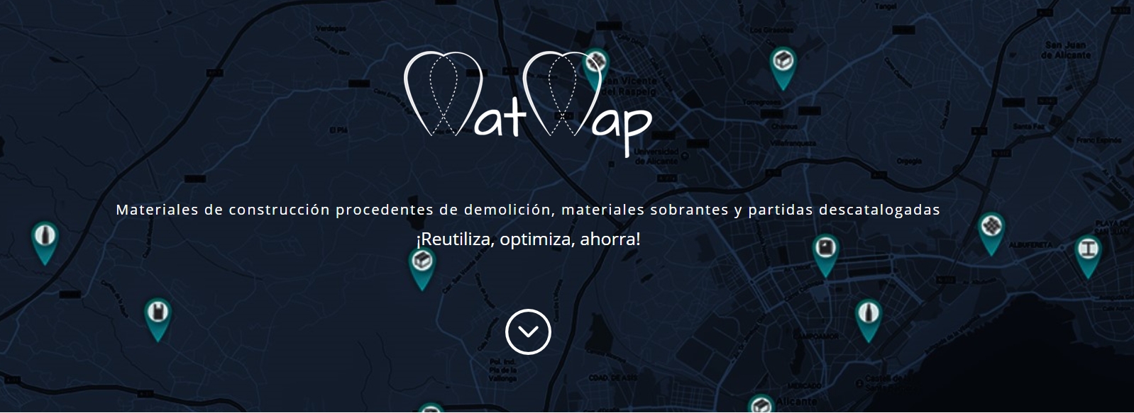 materiales recuperados mat map