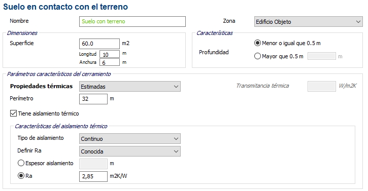 certificar edificios nuevos suelo contacto con terreno