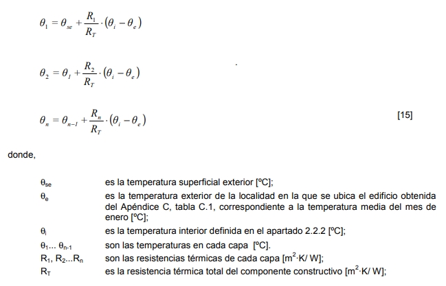 factor de resistencia a la difusión del vapor de agua temperaturas