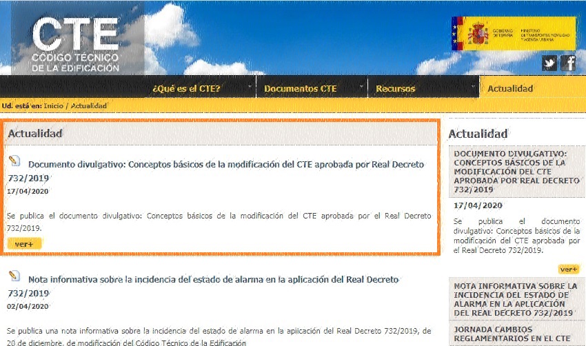 nuevo CTE documento divulgativo conceptos básicos