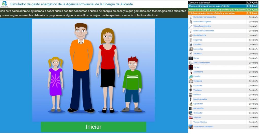  simulador de gasto energético calculadora