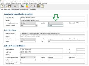 Zona climatica del CTE datos administrativos otro municipio