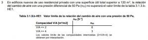 Blower door permeabilidad aire del edificio DB HE1 2019