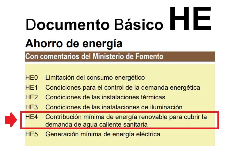 demanda de ACS del nuevo HE seccion HE4