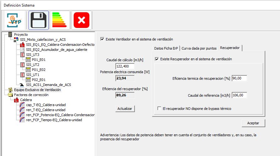 Recuperador de calor o ventilación doble flujo