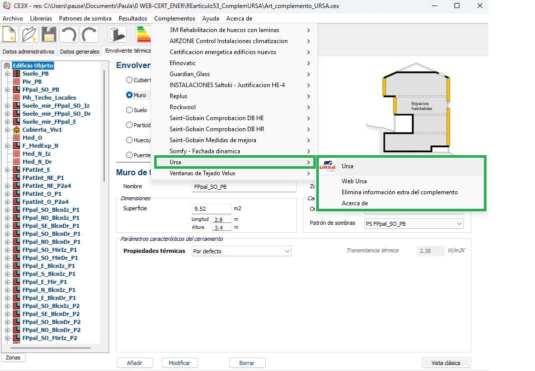 complemento URSA medidas de mejora