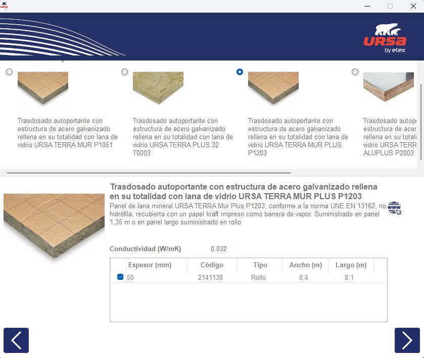 tipo de aislamiento termico URSA