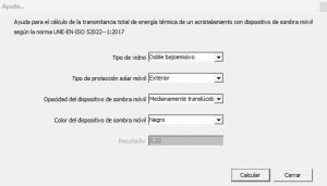 con dispositivos de sombra móvile activados calculo