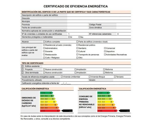 Nuevos documentos reconocidos para la certificación energética de edificios en 2026